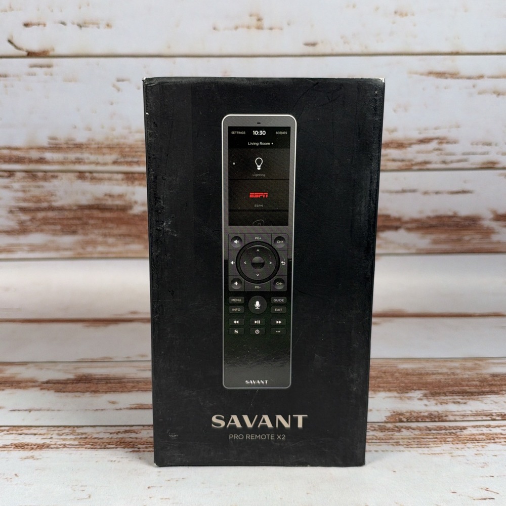 Savant REM-4000SG-00 Pro Remote X2 Universal Smart Remote Space Gray Open Box